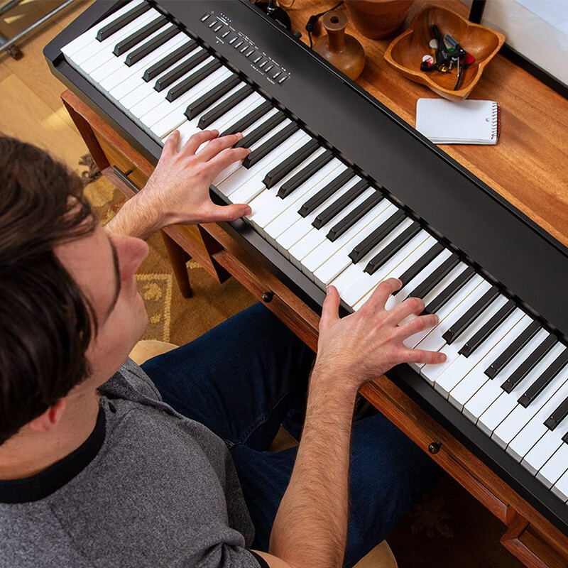 Roland Electric Piano FP30X Heavy Hammer Portable Electronic Piano for Adults and Children Beginners Entry-Level Smart Piano for Examination FP30X Black + Original Wooden Frame + Three Pedal