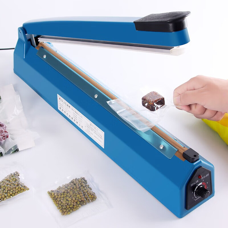 Baijie sealing machine high-end hand-pressed plastic film sealing machine plastic bag tea bag native product bag packaging machine 400 sealing machine 2mm + heating wire + high temperature cloth