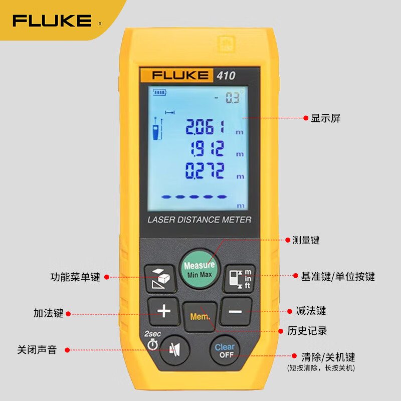 FLUKE 410 laser rangefinder handheld infrared rangefinder laser ruler