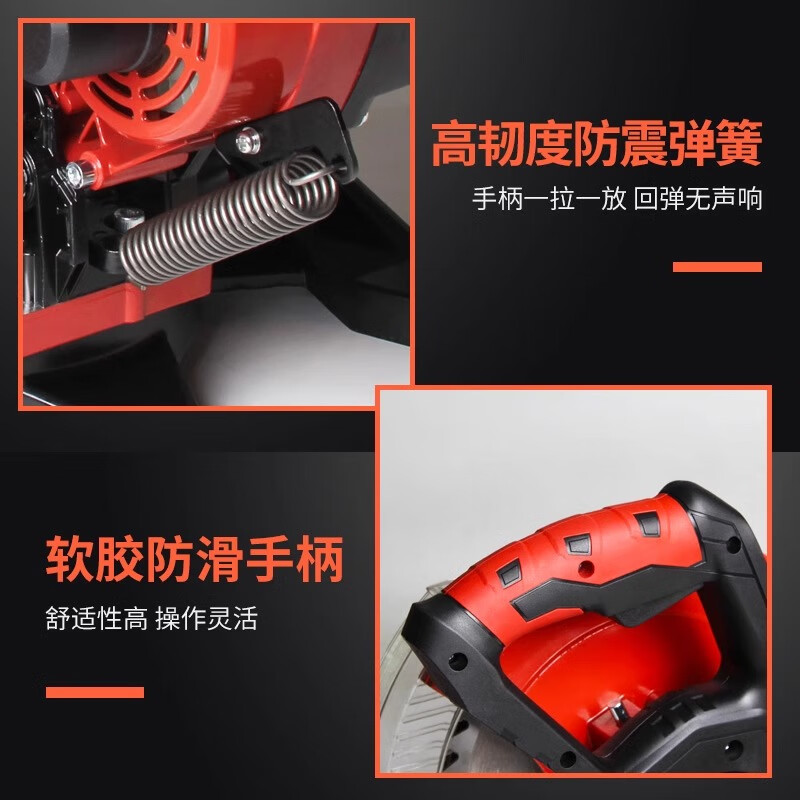 1988 aluminum sawing machine 10/12 inch high-precision wood aluminum cutting machine multi-functional small wooden board 45 degree angle aluminum alloy 10 inch industrial convenience model bare metal without saw blade