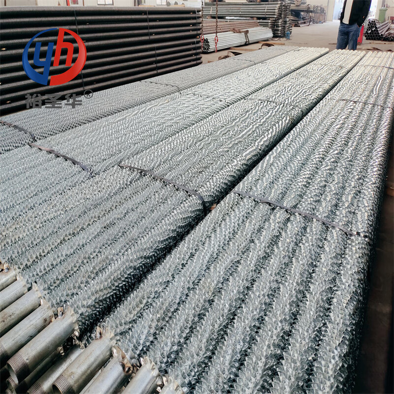 Yu Shenghua's new galvanized cold-wound finned tube Customized thickened steam hot water thermal oil radiator Galvanized tube for greenhouse Customized by E-processing according to drawing 25mm*6000mm Various sizes can be customized