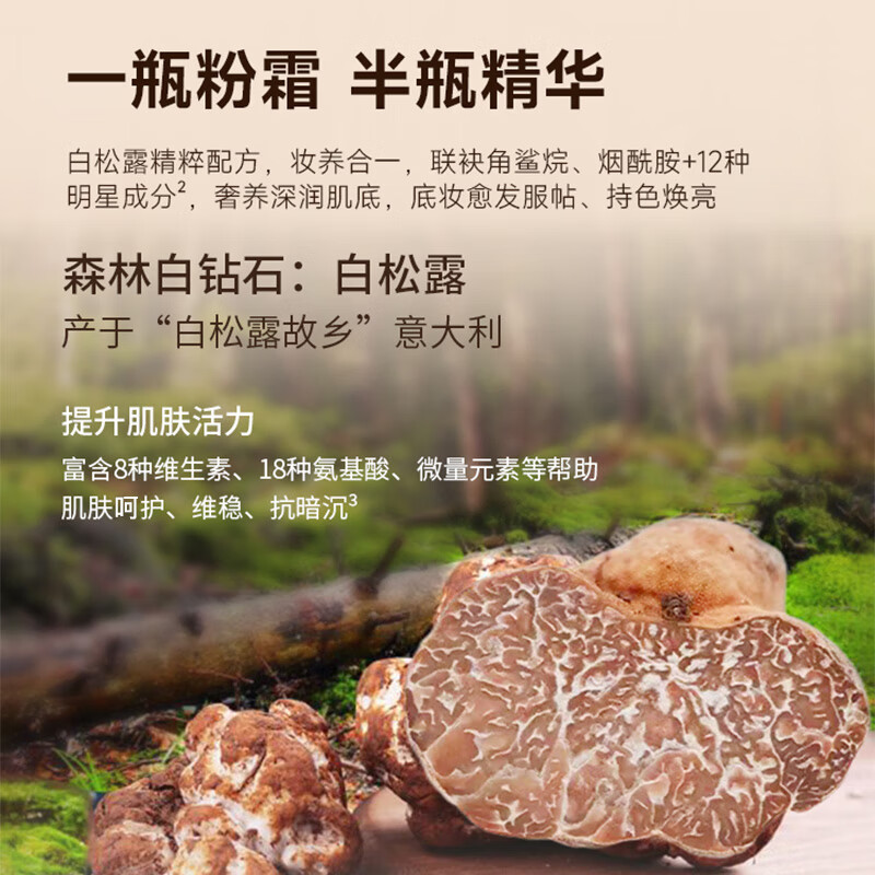 Ultra dense white truffle essence powder cream concealer moisturizing non-stick powder foundation 30g