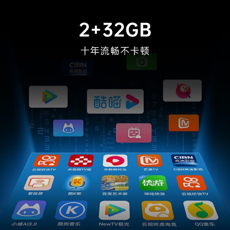 Coocaa Skyworth TV 50/55/65/75/85-inch voice LCD TV eye protection TV 4K smart TV color TV trade-in 50-inch 55-inch 65-inch 75-inch 55-inch classic model 2G running memory + 32G storage door-to-door delivery nationwide joint warranty