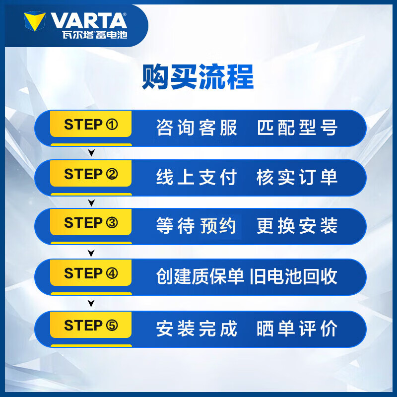 Original Valta battery brand new genuine EFB start-stop battery 12V battery city door-to-door installation trade-in Q85 Mazda CX-5 CX-4 CX-3