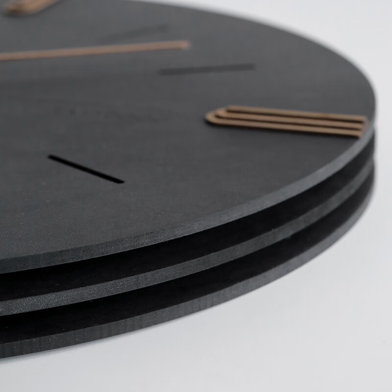 EMITDOOG (Duo barley) home clock decoration Nordic light luxury wall clock living room creative modern simple wall hanging minimalist square 46*46cm