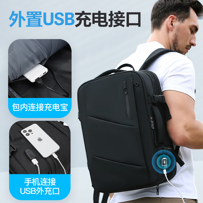 VICTORIATOURIST Backpack Men's Travel Backpack Large Capacity Laptop School Bag 17.3-inch Business Travel Business Computer Bag Expandable