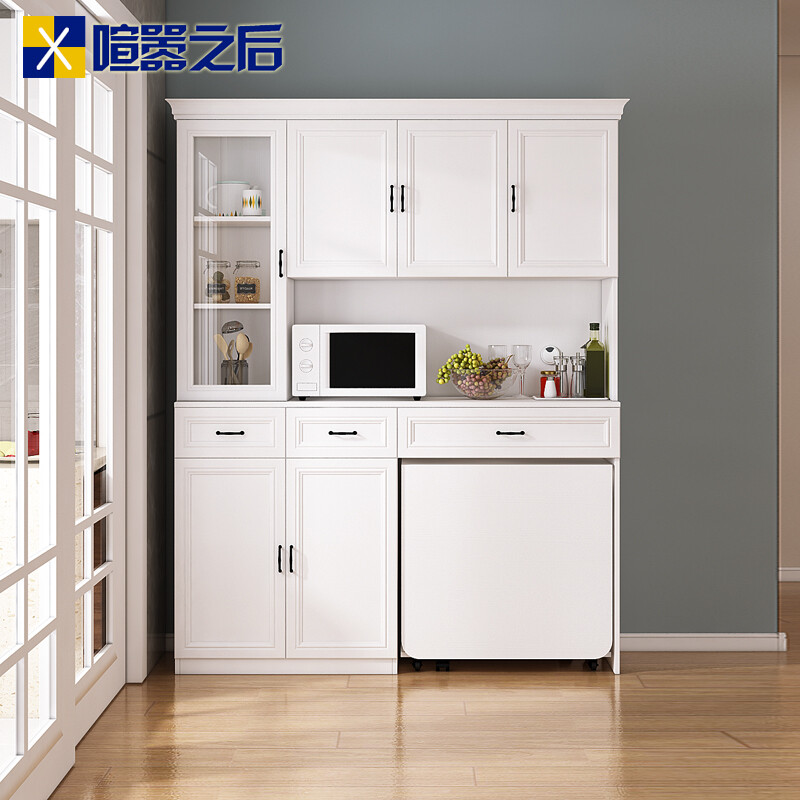 After the Hustle Multifunctional Sideboard Microwave Nordic Restaurant Dining Room Cabinet Folding Dining Room Cabinet Integrated Customized Combination Model A 2090*420*2075 6 Doors or More