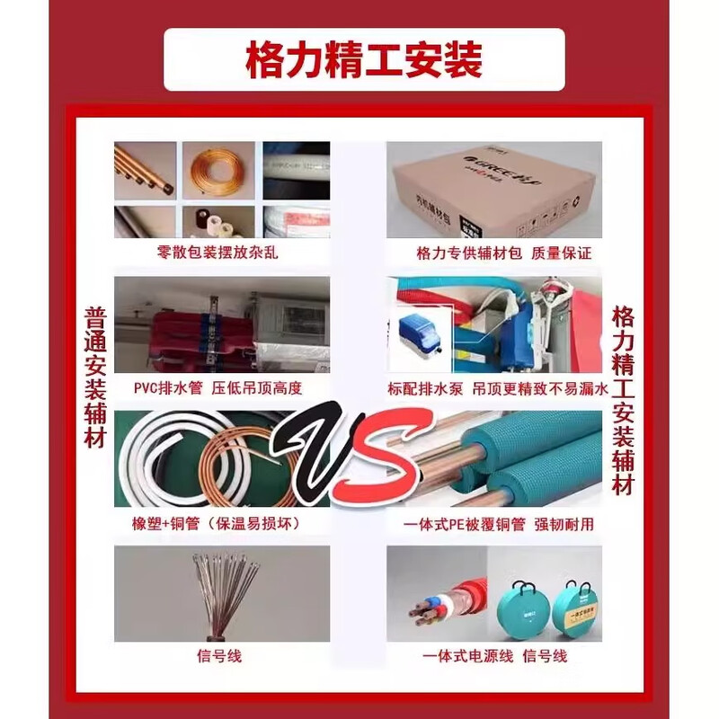 Gree air conditioner large 3 HP duct machine frequency conversion cooling and heating large 2 HP central air conditioner living room and bedroom 4 HP embedded large 1.5 HP ceiling type wind quiet enjoyment large 3 HP first-class frequency conversion heating and cooling duct machine with installation package