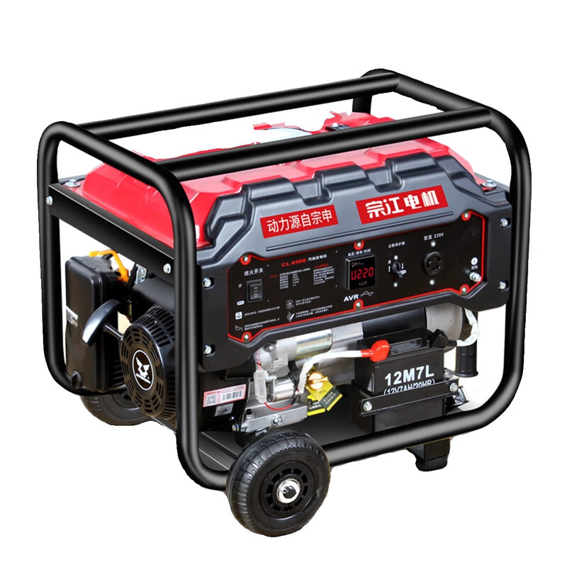 Zongtai gasoline generator 220V household small single-phase 3/4/8/10 kilowatt portable outdoor three-phase 380v construction site 4000 watt hand start 220V