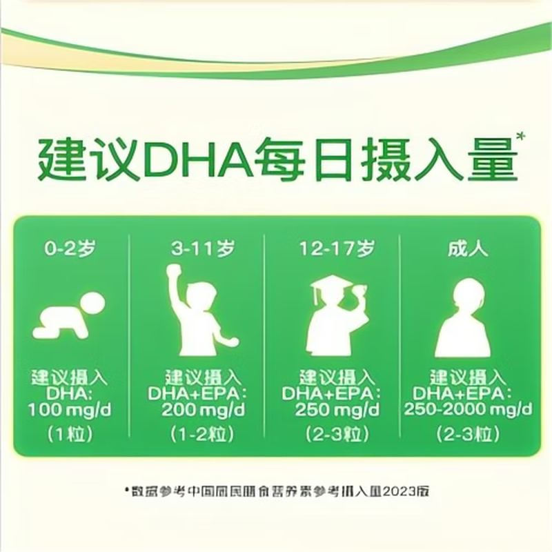 Xiaoslian Life s DHA algae oil imported from New Zealand, children and students, suitable for 0-6 years old, 90 capsules