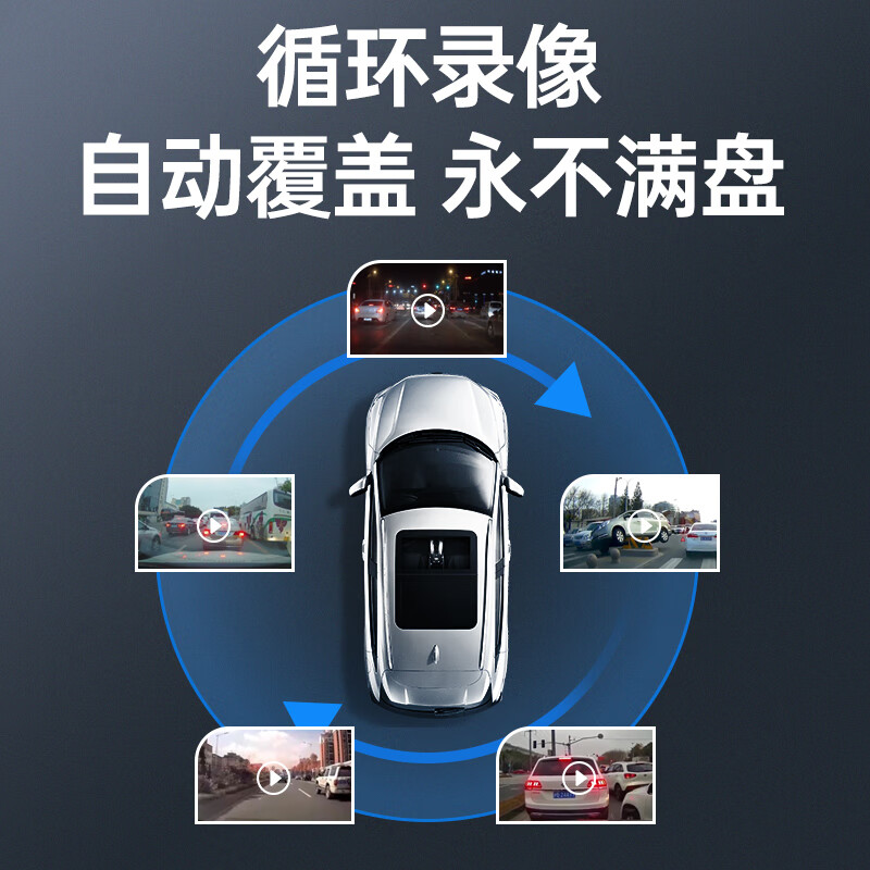 Custer driving recorder HD panoramic view without wiring