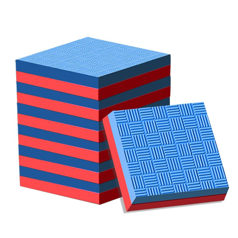 Seagreen household shock-absorbing mat, professional treadmill, drum set, subwoofer, double-sided waterproof, anti-slip, shock-proof pad, thickened fitness mat, 6 pieces, random color, 13*13cm, thickness 2.5cm