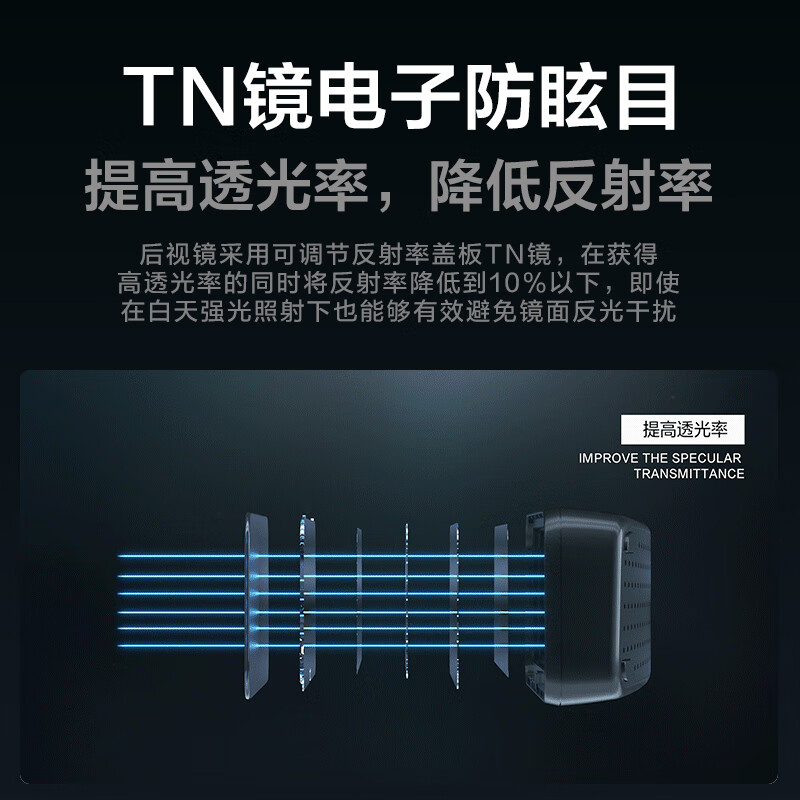 HIKVISION Hikvision M1 streaming media rearview mirror 9-inch high-definition curve large screen Tesla dedicated new Model 3