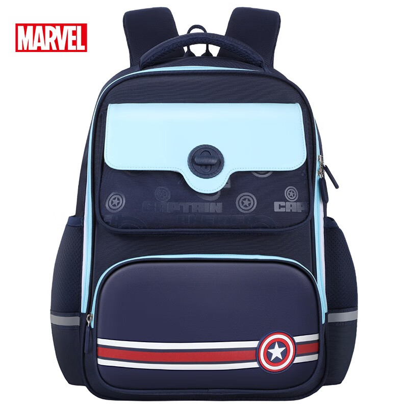 Disney schoolbags, primary school children's schoolbags, 1-3 grade schoolbags, large-capacity burden-reducing schoolbags, high-looking backpacks for boys and girls, US team