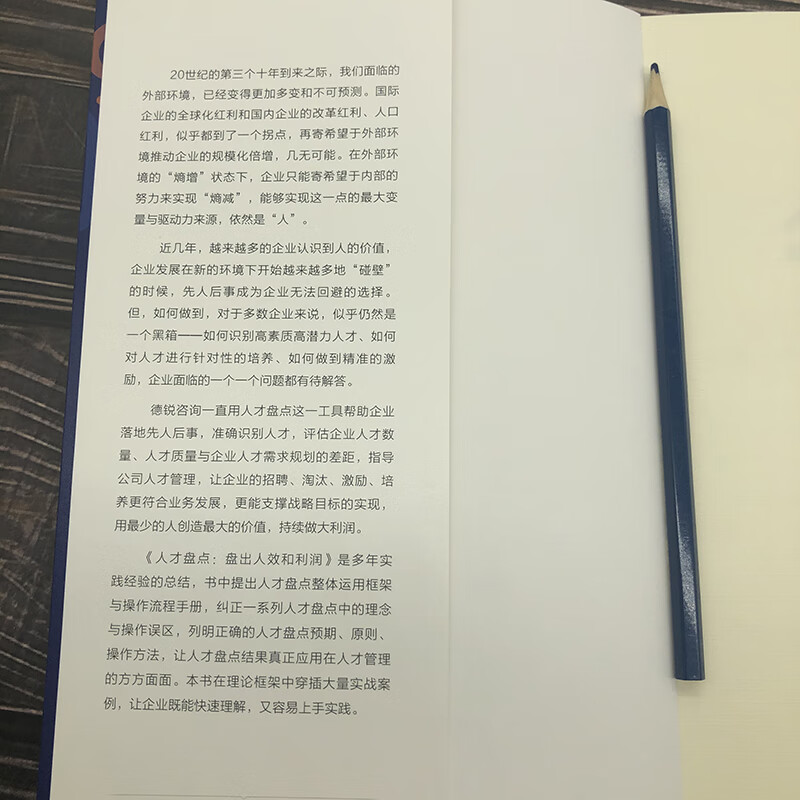 Talent inventory: inventory of human efficiency and profits