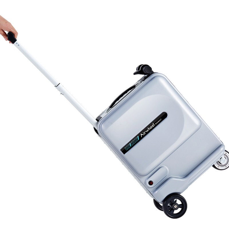 Airway Airway 20-inch smart electric suitcase rideable travel boarding case manned trolley case SE3miniT luxury version silver can be boarded