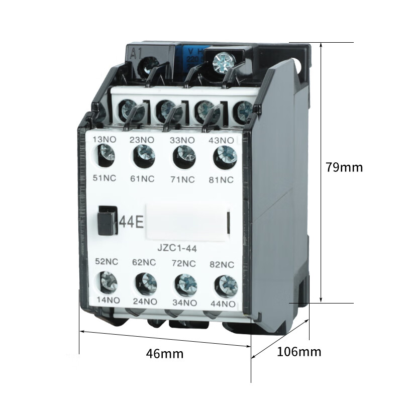 Delixi JZC1-44 four-open and four-closed intermediate relay 220V380V JZC1-62 53 36V24V JZC1-53 380V