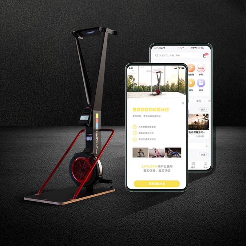 HARISON wind resistance ski machine commercial intelligent indoor fitness equipment simulated snow machine rowing puller G1301