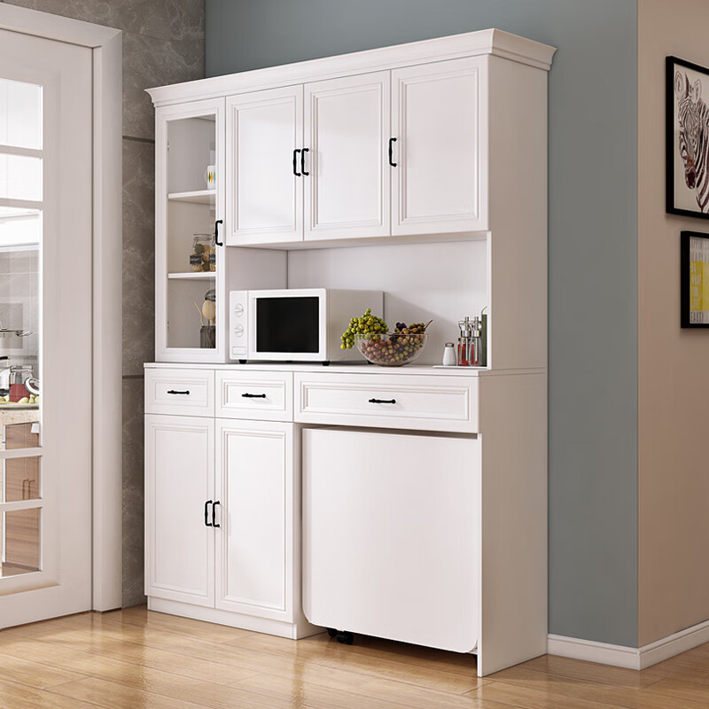 After the Hustle Multifunctional Sideboard Microwave Nordic Restaurant Dining Room Cabinet Folding Dining Room Cabinet Integrated Customized Combination Model A 2090*420*2075 6 Doors or More