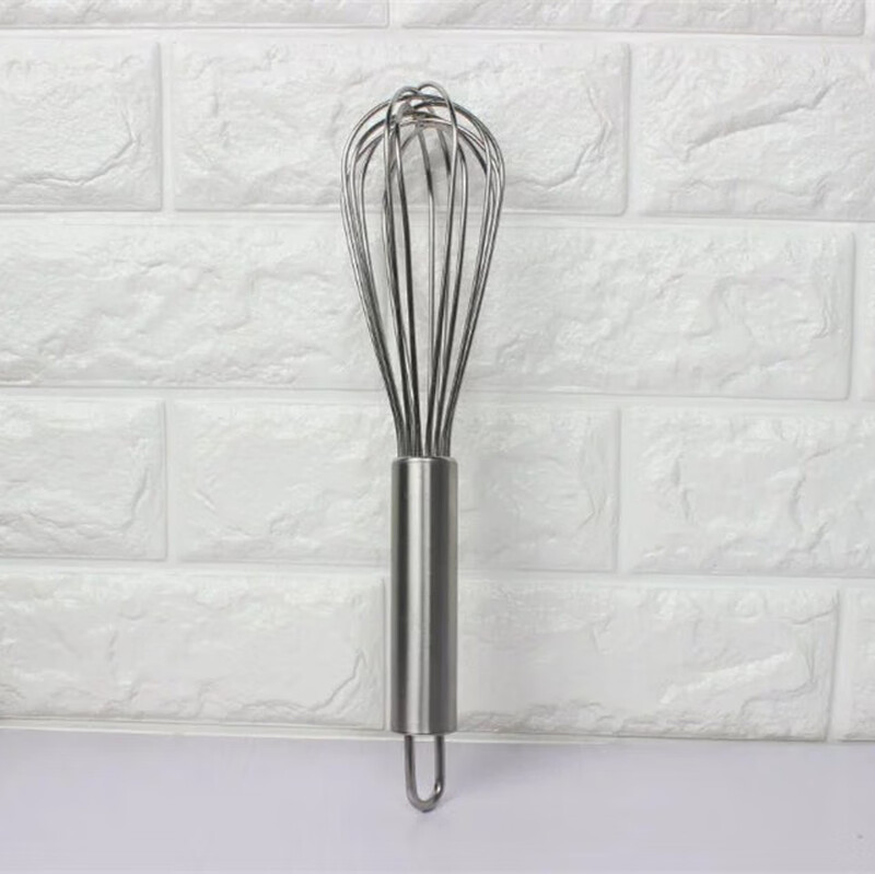 Taixige 304 stainless steel bold commercial manual egg beater baking 16-line egg whipping cream stirring stick large 14 inches total length approximately 35cm in diameter