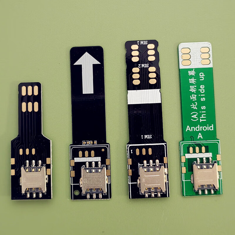 Suitable for business hall card opening test Android Apple mobile phone card inserter mobile phone external card tray card slot card reader Android E model external dual Mini large card