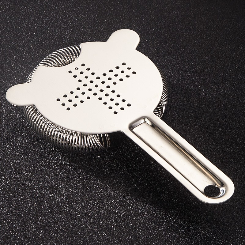 Bar Soul various stainless steel ice filters, ice separators, bartender springs, bartender wine filters, strainers, ordinary Hawthorne mirror version