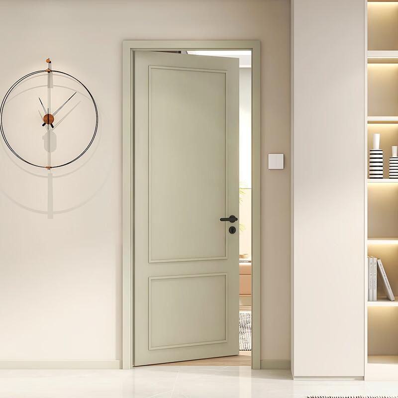 Quanyou Whole House Customized Wooden Door Bedroom Door Room Soundproofing Flat Door Simple Home Bathroom Paint Interior Door 2199/昘 (Contact customer service for specific plans)