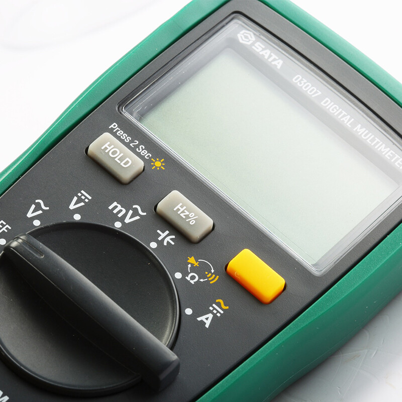 SATA 03007 handheld multimeter with frequency measurement resistor capacitor diode test on-off detection duty cycle