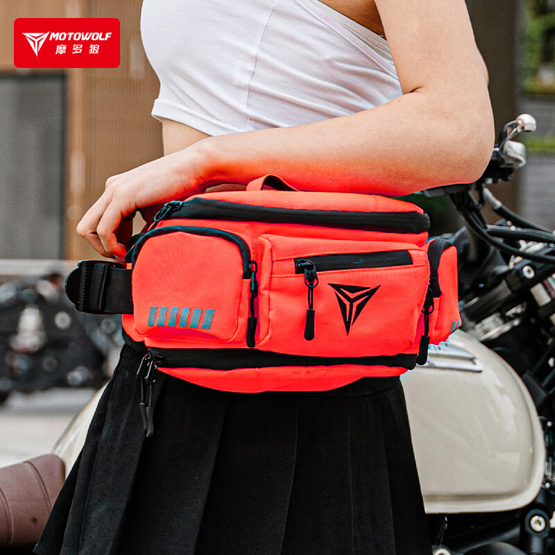 MOTOWOLF motorcycle waist bag riding chest bag motorcycle equipment multi-functional storage bag large capacity rider tool bag