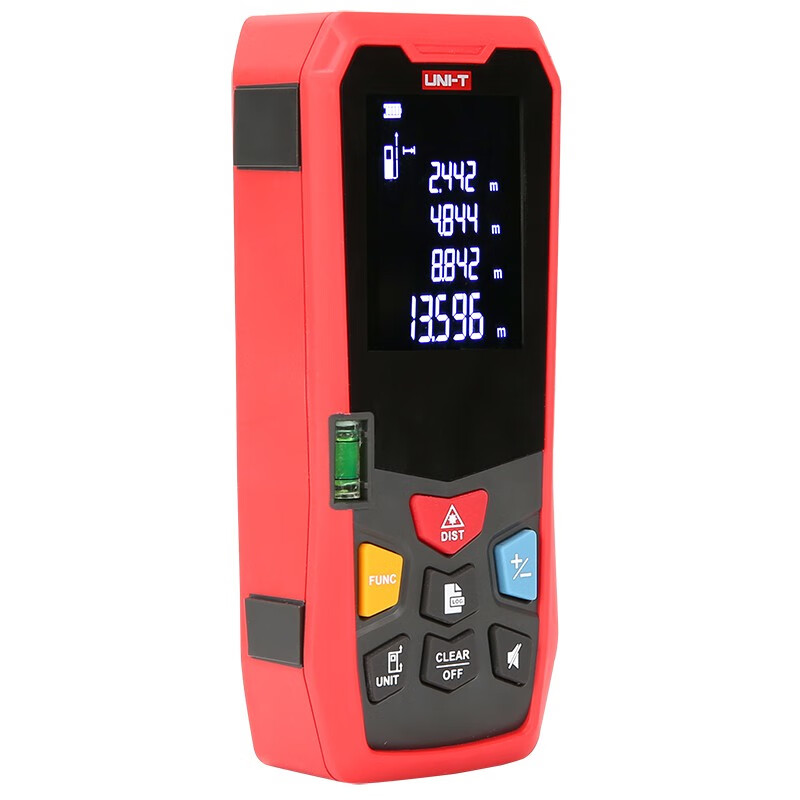 UNI-T rangefinder laser electronic ruler handheld infrared measuring instrument high-precision indoor inspection room measuring instrument LM50 (50 meters/with level bulb/dry battery)