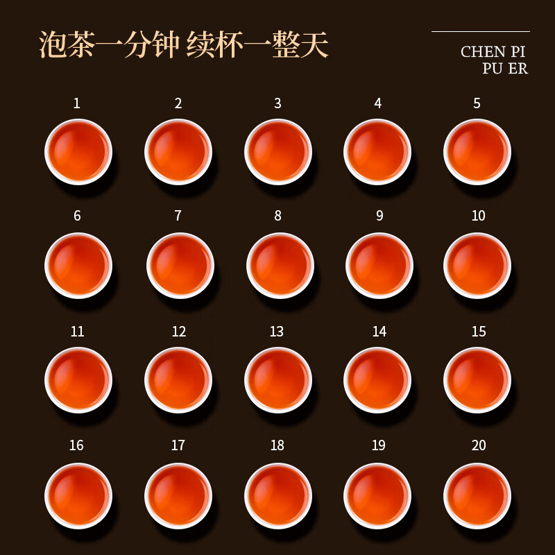 Tea House Tea Tangerine Peel Pu'er ten-year tangerine peel eight-year Pu'er ripe tea Menghai ancient tree small tea cake gift box 500g gift box