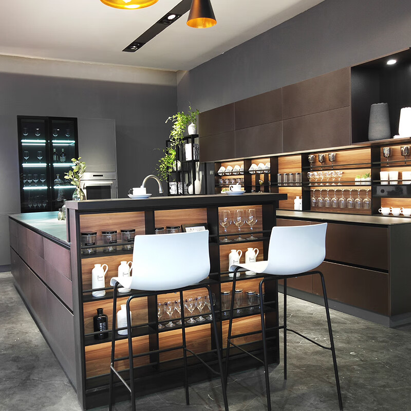 Kallia Emilia series stainless steel cabinets 304 all steel integrated kitchen cabinet customization