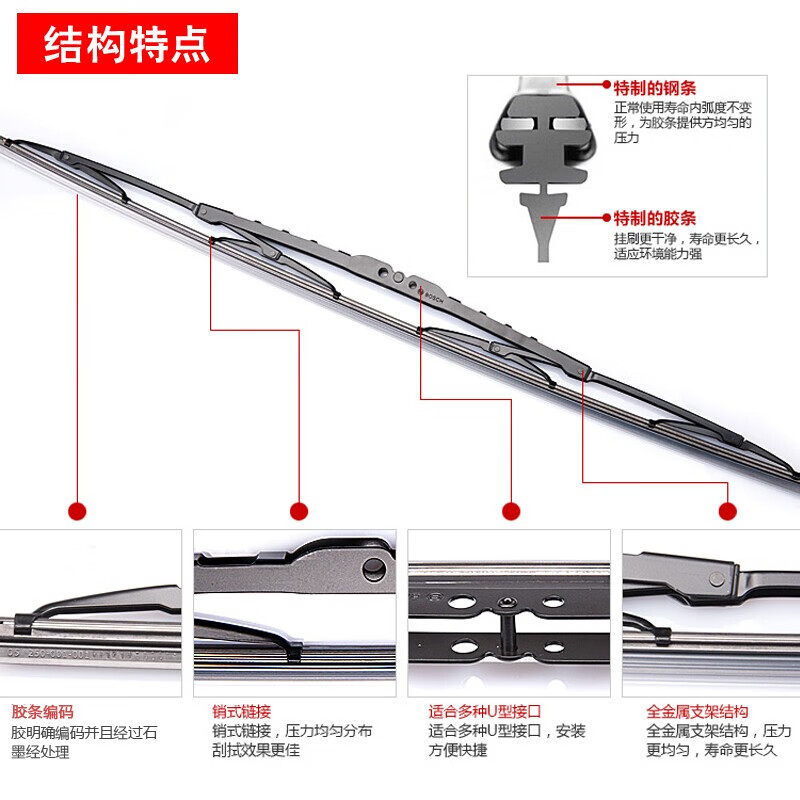 Bosch (BOSCH) original wiper/wiper blade strip/car wiper adapted for Mitsubishi Pajero V93