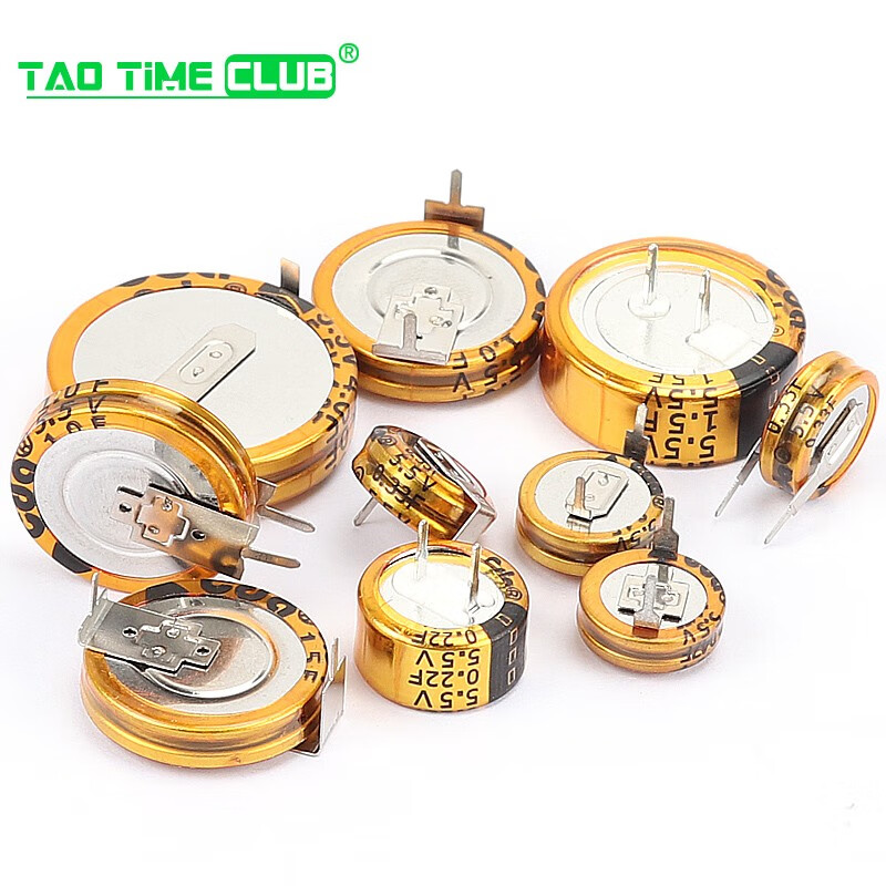 Farad capacitor 5.5v 0.1/0.33/0.47/1.5/1.0/4.0/5.0/F C/V/H type double layer capacitor 5.5V 0.1F C type pitch 5MM (1 piece)