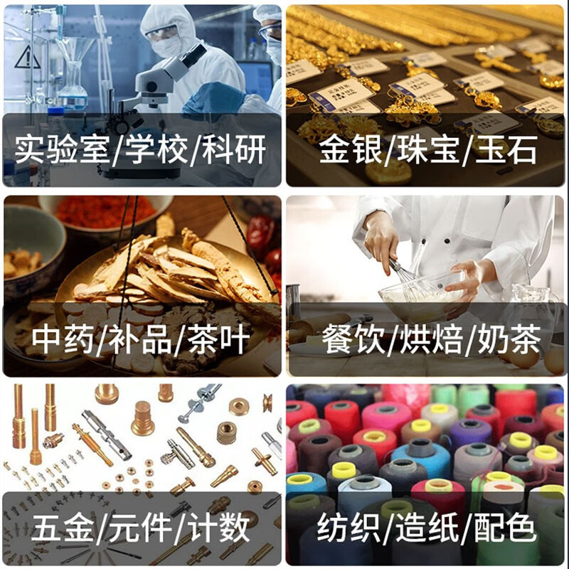 Songzhong German electronic balance scale 0.01g high-precision electronic scale gram precision laboratory analysis balance 0.001 gold traditional Chinese medicine jewelry gram scale 0.1g square plate - range 1kg accuracy 0.01g with weight