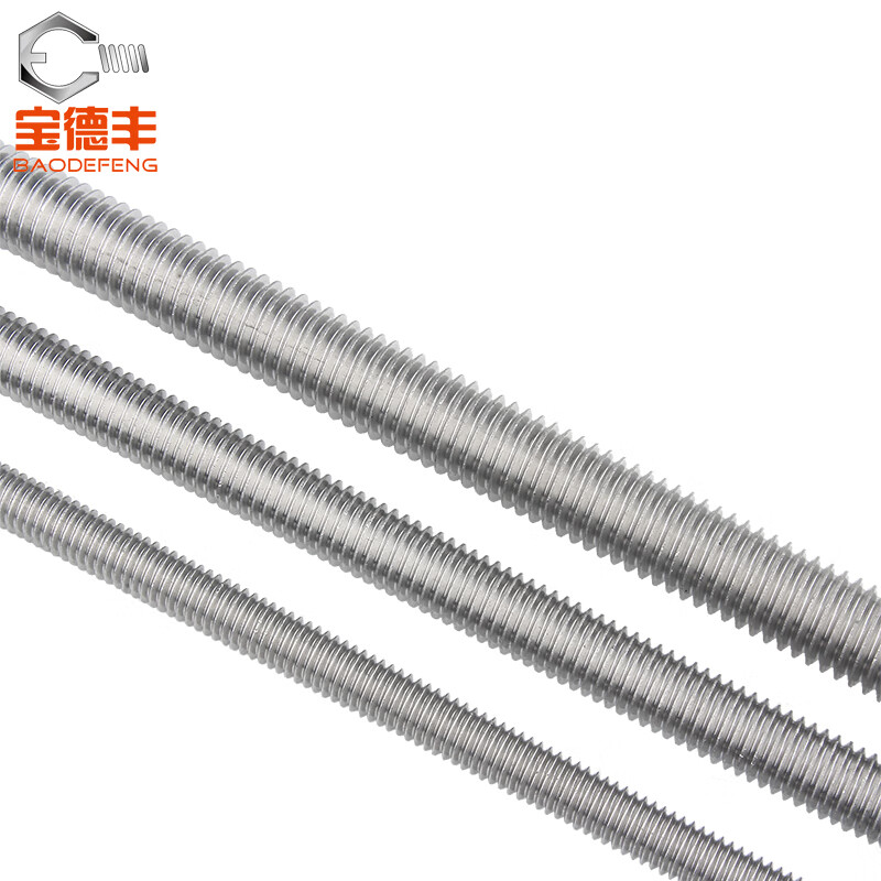Baodefeng 201\/304 stainless steel thread screw 1 meter full thread thread screw ceiling screw M4M5M6M8M10 304 material-M24x3 meter (1 piece)