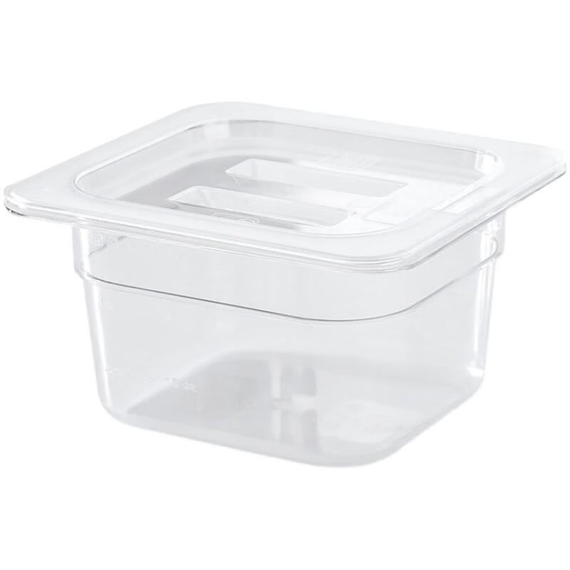 Shanshan pine thickened acrylic portion basin food preservation portion shelf shelf display series supermarket pickle storage box 1/2 basin body 32.5*26.5*10CM