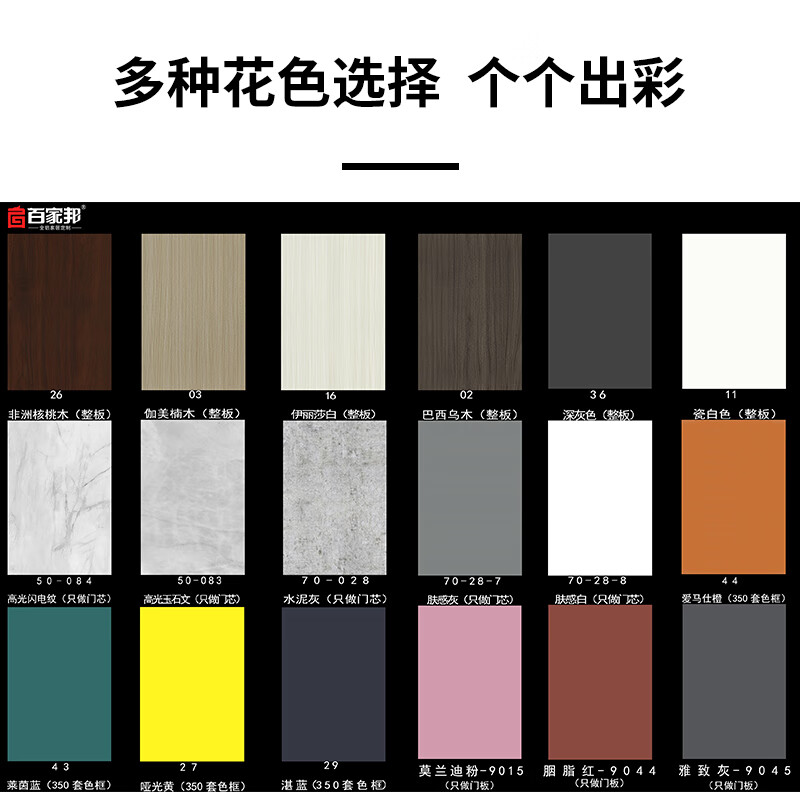 Baijiabang all-aluminum furniture whole panel cabinet type custom bedroom furniture whole house custom wardrobe door-to-door measurement custom deposit