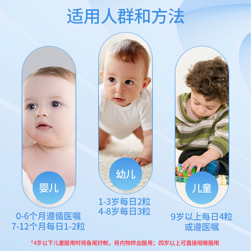 Bio Island Cod Oil/Cod Liver Oil DHA+VD for Infants and Young Children 90 Capsules/Bottle Imported from Australia