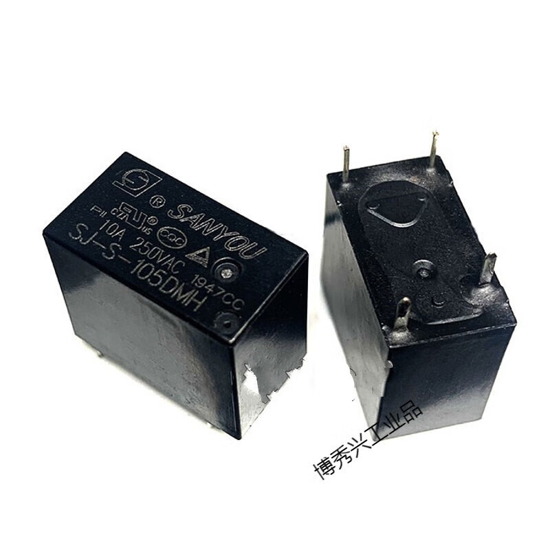 SJ-S- 105 112 124DMH 5V12V 24V 4 pins normally open 10A 250V SJ-S-124DMH(24V) 5 pcs
