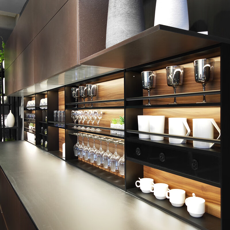 Kallia Emilia series stainless steel cabinets 304 all steel integrated kitchen cabinet customization