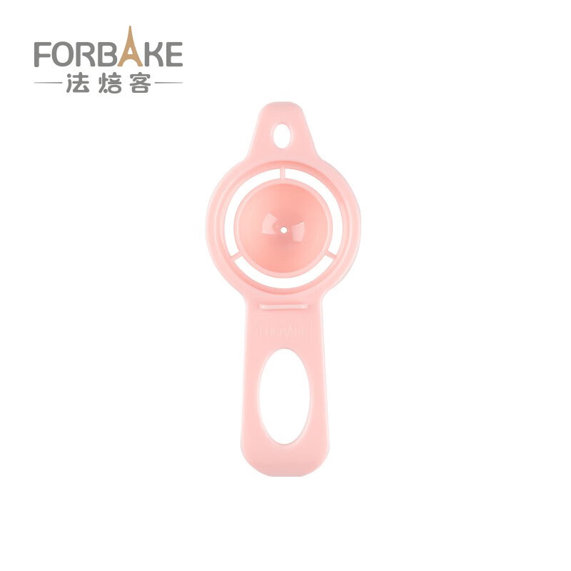 French bakery egg white and yolk separator, egg separator, egg separator, egg filter, household egg liquid protein filtering tool, pink/FB55241