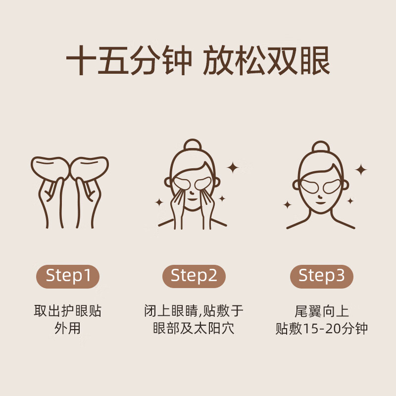 Cherish Ming Ming Anthocyanin Eye Protection Patch Adults 45 pairs of cooling compresses for middle-aged and elderly men and women universal student eye mask patch New Year's Day