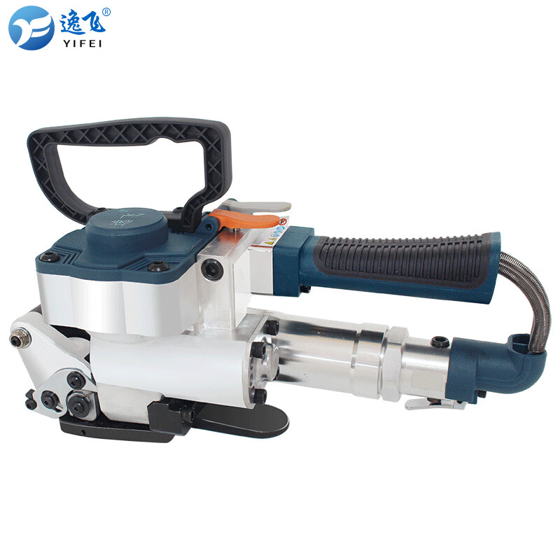 YIFEI pneumatic baler hot melt buckle-free PET plastic steel belt brick factory plate packaging and strapping tensioning machine B25 Jingcang Express