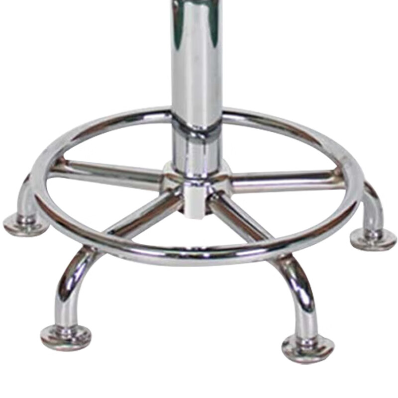 WST210 Employee Stool Small Round Stool Laboratory Lift Chair PU Chair Workstation Facilities Foot Nail Style - Black Needs to be installed by yourself and can be customized