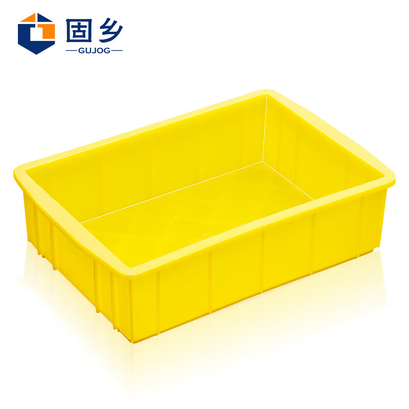 Guxiang plastic box rectangular small square box material box component box storage box tool box parts box X4# yellow 300*200*80mm
