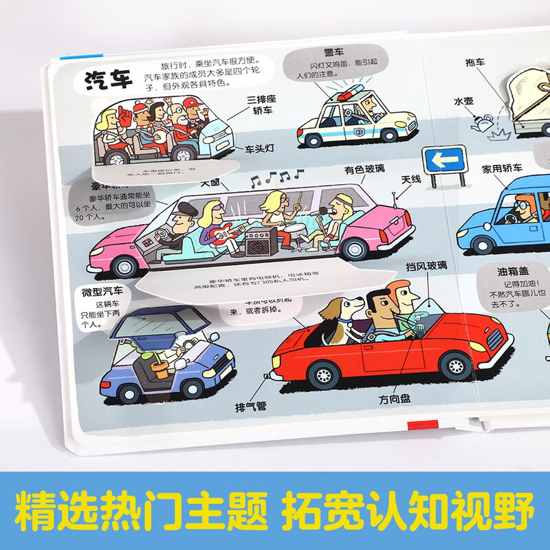 18 off for those over 87, a variety of means of transportation - Little Explorer Flip Books for Fun, 3-6 Years Old Children's Popular Science Cognition Cartoon Flip Books, Toddler Enlightenment, Children's Books