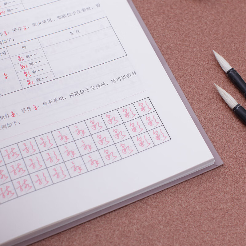 Standard Cursive Script by Yu Youren, Standard Cursive Script Explanation and Word Checklist, Cursive Script Radical Writing Method, Brush Calligraphy Practice Copybook Techniques, Explanation of Standard Cursive Script Thousand-Character Essay Copying and Appreciation, Cursive Script Beginner's Reference Book