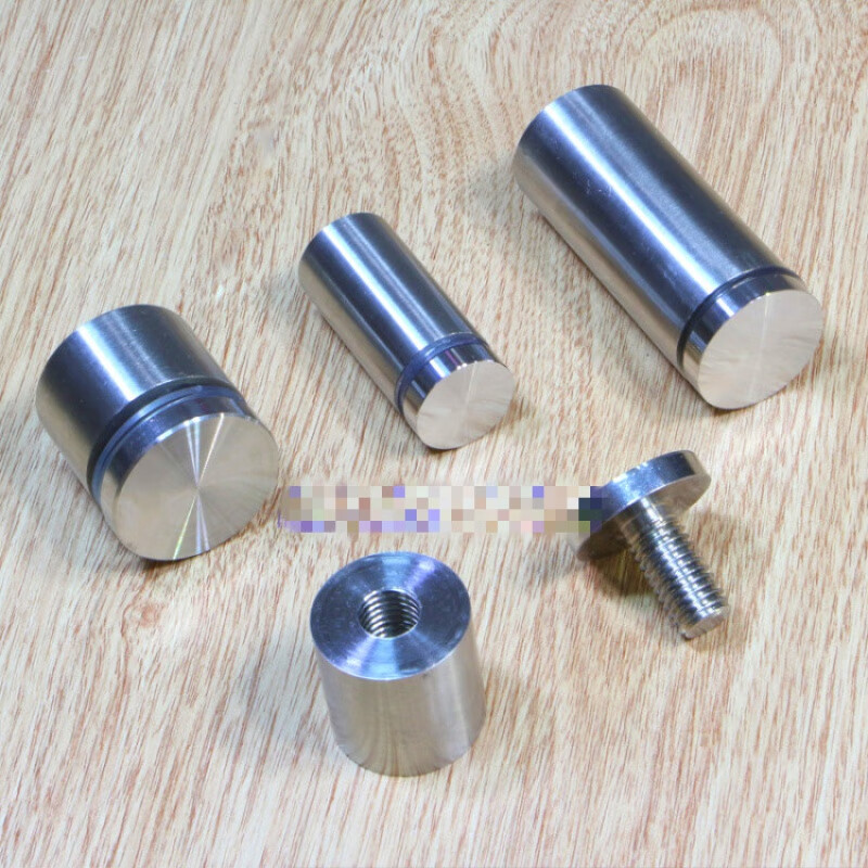 Yutairui solid advertising nails, stainless steel solid advertising screws, acrylic plate nails, glass nails, hand screws, 25X30 extended inner rod 30 stainless steel solid