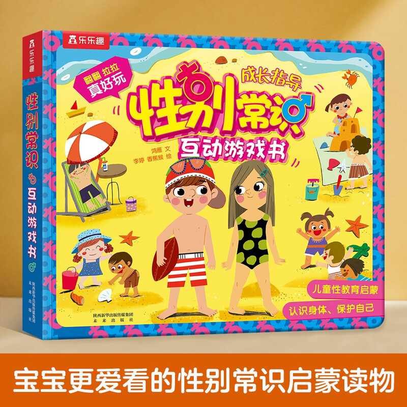 Gender knowledge interactive game book 3-6 years old fun children's popular science enlightenment flip book kindergarten picture book (children's physiological education enlightenment)